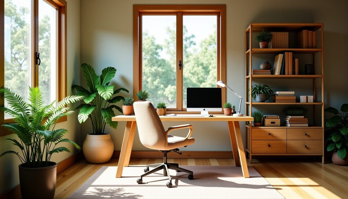 Tendances actuelles pour une décoration écologique de votre bureau à domicile