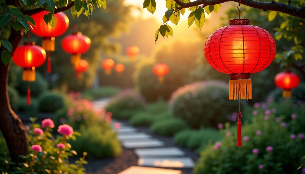 Éclairage Durable : La Révolution des Lanternes Chinoises dans l'Art de Sublimer Nos Jardins Végétalisés