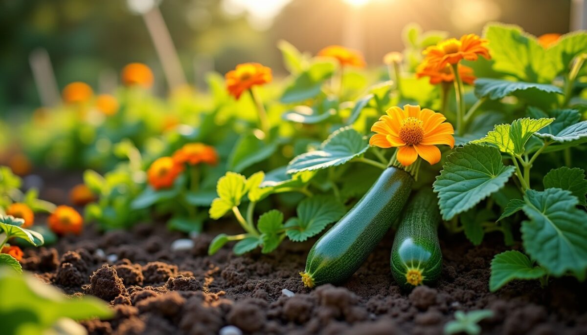 Les meilleures compagnonnages végétales pour des courgettes épanouies dans un potager écologique