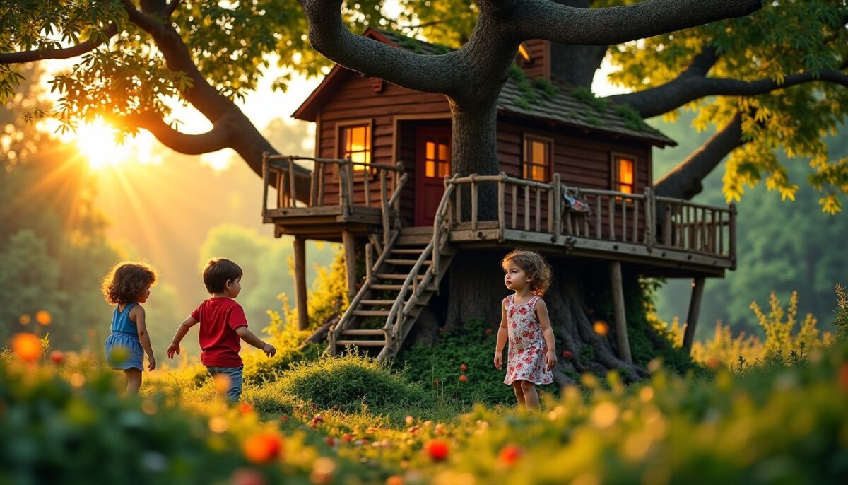 Cabanes pour enfants : des refuges enchantés où l’aventure et l’imaginaire s’éveillent