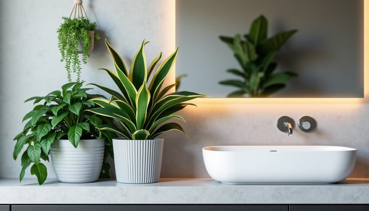 Plantes Idéales pour Apporter Fraîcheur et Vie à une Salle de Bain Sans Fenêtre Plantes Idéales pour Apporter Fraîcheur et Vie à une Salle de Bain Sans Fenêtre